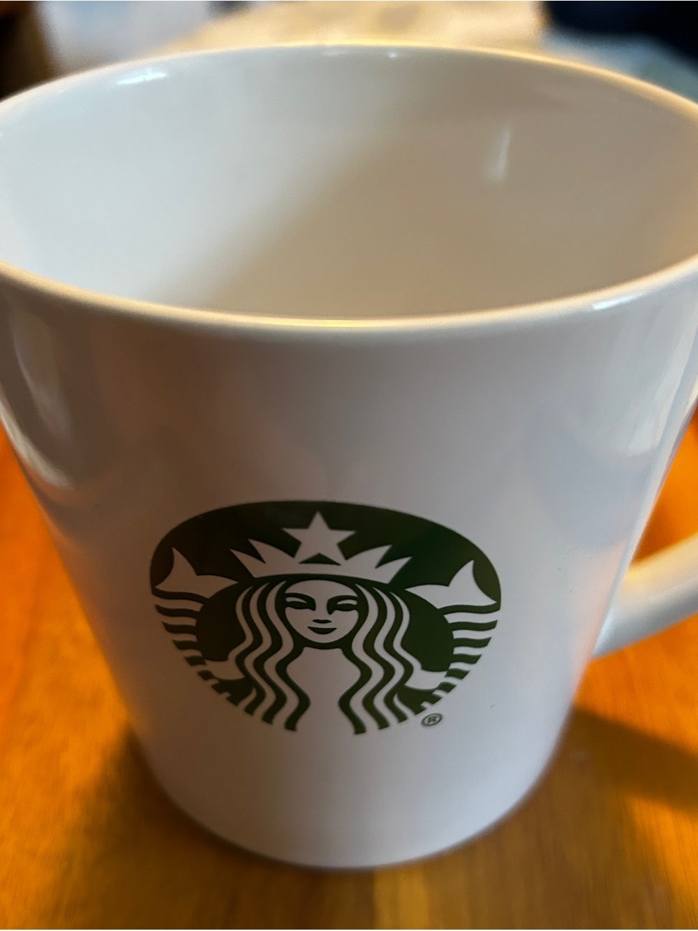 Starbucks White Ceramic Mug with Green Siren Logo